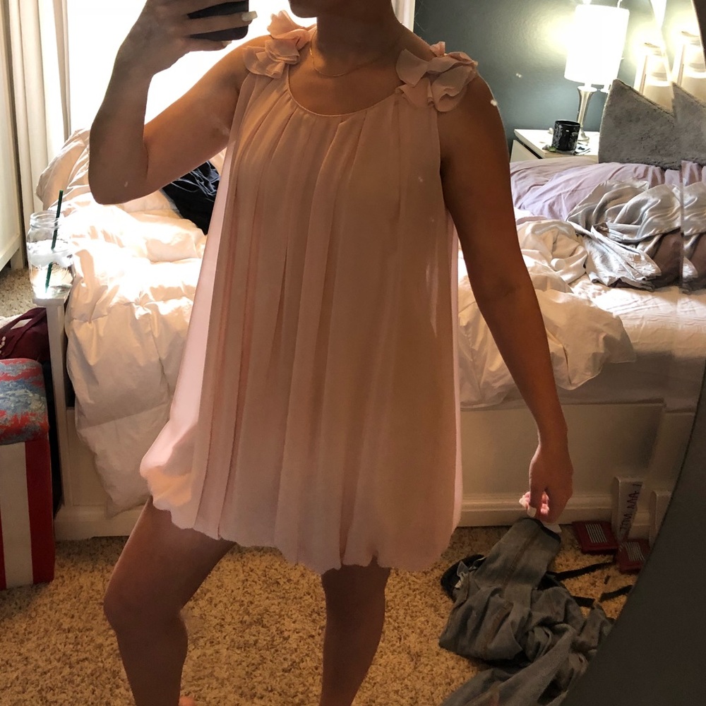 Pink balloon dress